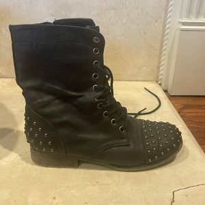 Madden Girl combat boots with studs
